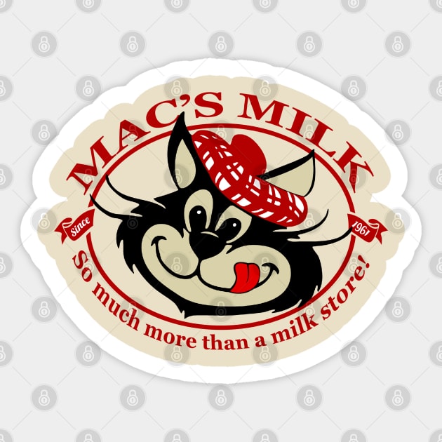 Mac's Milk MacTavish 1961 Sticker by AdsHusein2024